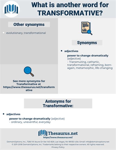 transformative synonyms|Transformative Synonyms & Antonyms 